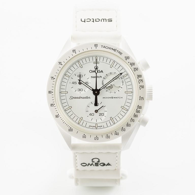 Omega/Swatch, MoonSwatch, "No Reserve", collection of 14 pcs, chronograph, wristwatches, 42 mm.