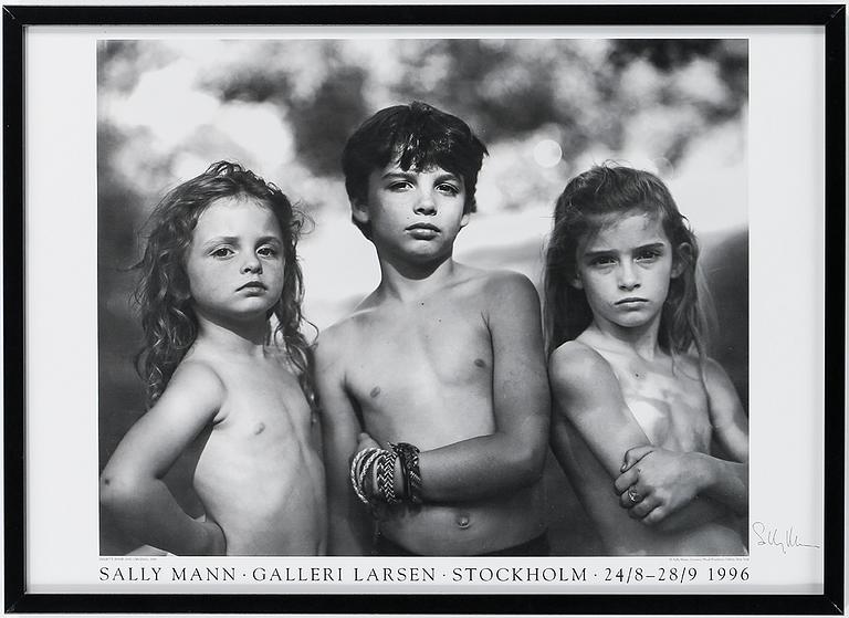 UTSTÄLLNINGSAFFISCH, Sally Mann, signerad, 1996.