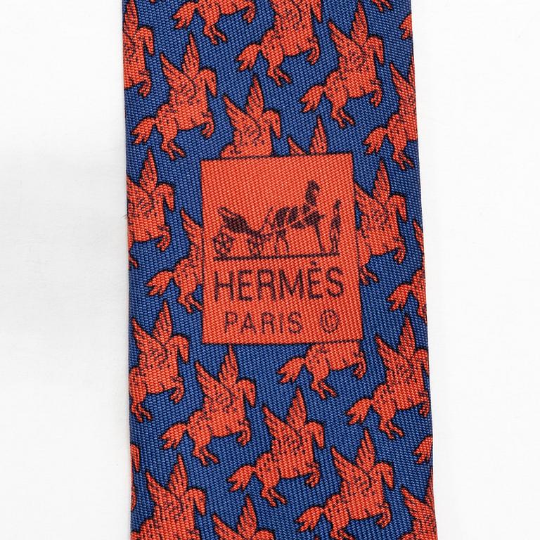 Hermès, slipsar, tre st.