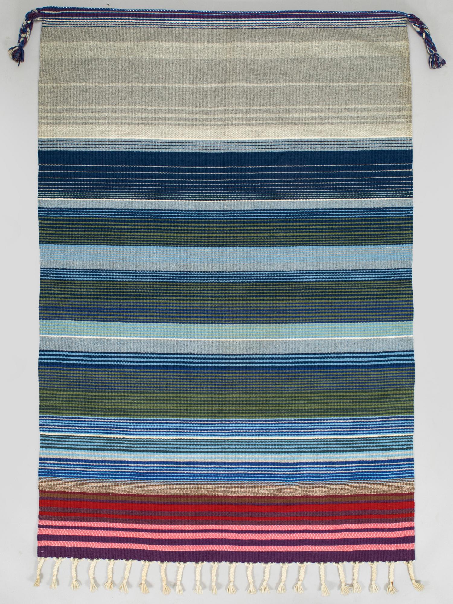 Elsa Montell-Saanio, raanu / seinätekstiili, "Jäämeri". Suomi. Noin 170 x 115 cm.