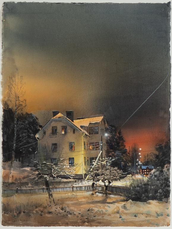 Stanislaw Zoladz, watercolour, signed.