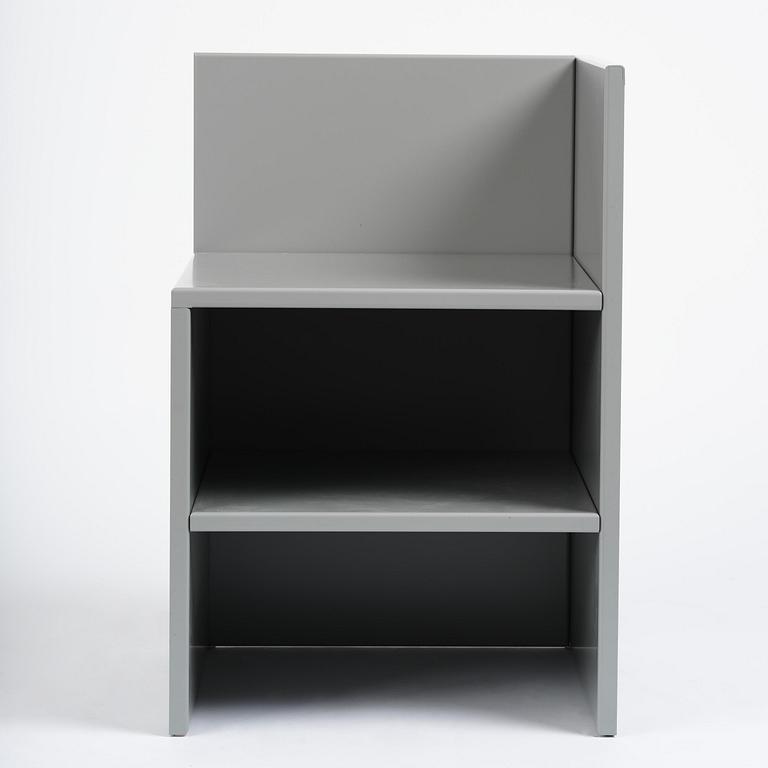 Donald Judd, a "Corner Chair No 15", Lehni, Switzerland, 1989.