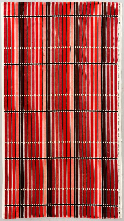 ASTRID SAMPE, textilvåd, "Windy Way", Triva Textil för Nordiska Kompaniet, omkring 1900-talets mitt.