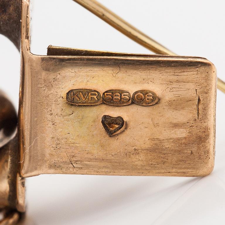 A 14K gold bracelet. Ky Kari Rosti, Helsinki 1991.