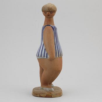 LISA LARSON, figurin, stengods, "Dora", Gustavsberg.
