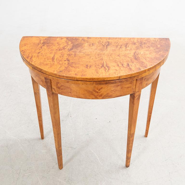 Half-moon table, 19th century.