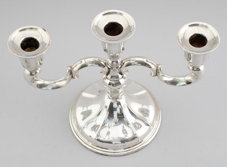 KANDELABER, silver, 1900-talets mitt.