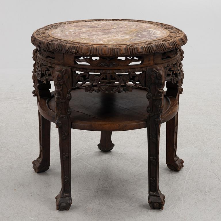 A Chinese hardwood table, around 1900.