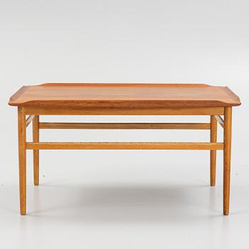 Alf Svensson, a teak-veneered coffee table, Tingströms, Bra Bohag, 1950's/60's.