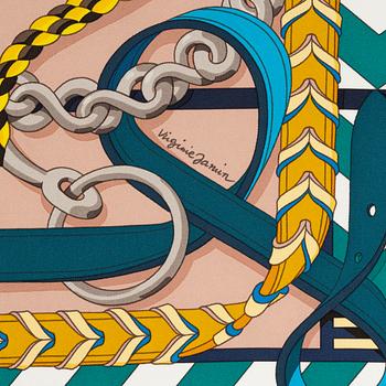 Hermès, a 'Panoplie Equeste' silk scarf.