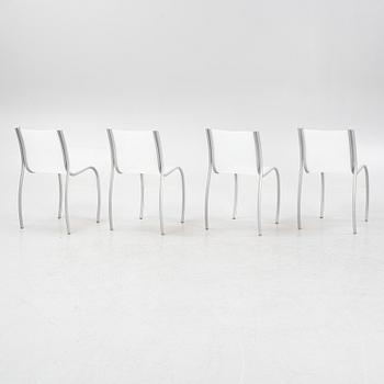 Ron Arad, a set of four 'Fantastic Plastic Elastic' chairs, Kartell, Italy.