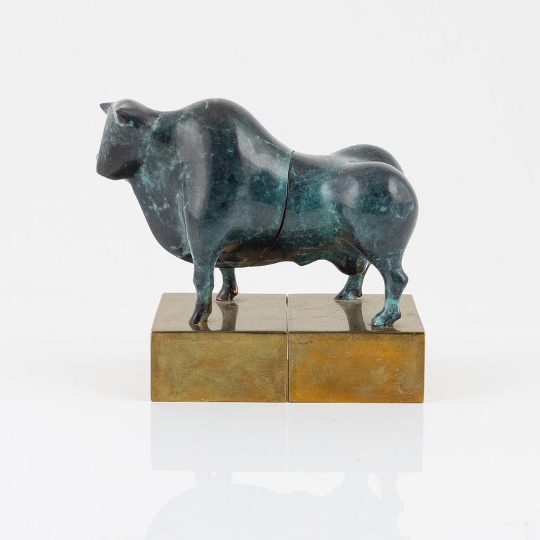 Francisco Baron, sculpture, signed Barón and stamped M. Bronze, height 12.5 cm, length 17 cm.