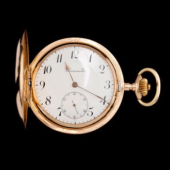 FICKUR, 14K guld, savonett, märkt Chronometre, 1900-talets första hälft.