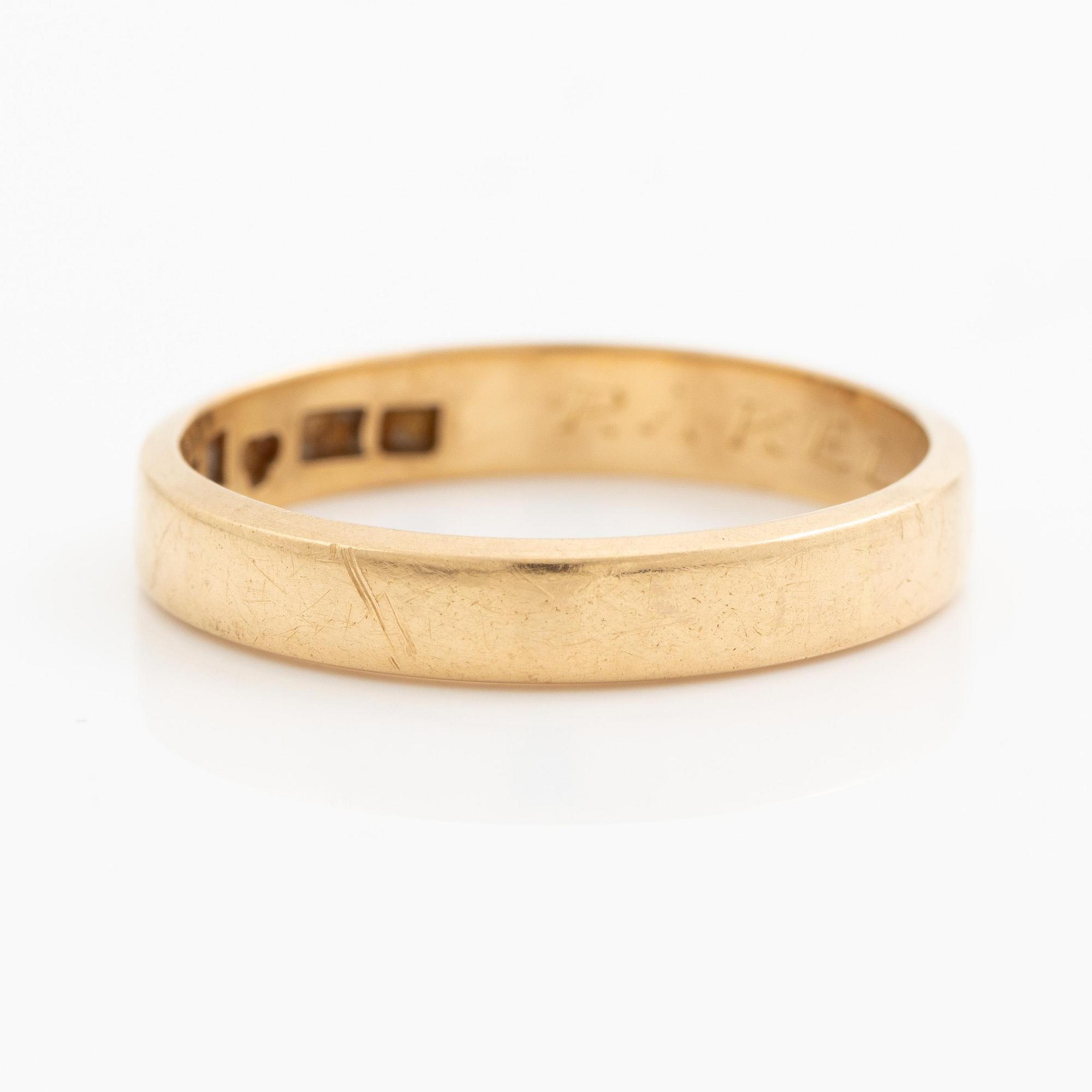 Wiwen Nilsson, a ring, 18K gold, Lund 1956.