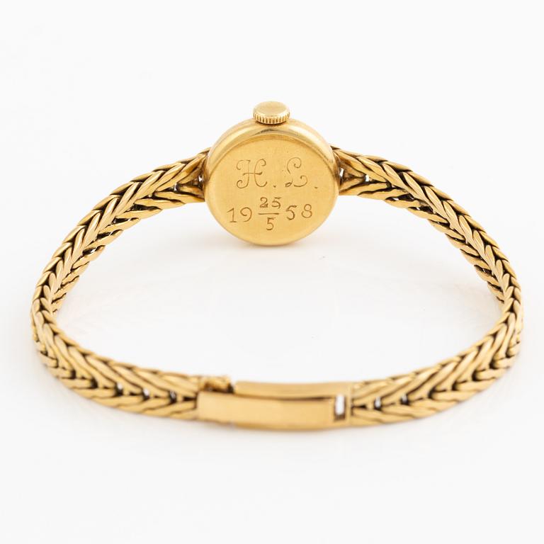 Ebel, 18K gold, wristwatch, 15.5 mm.