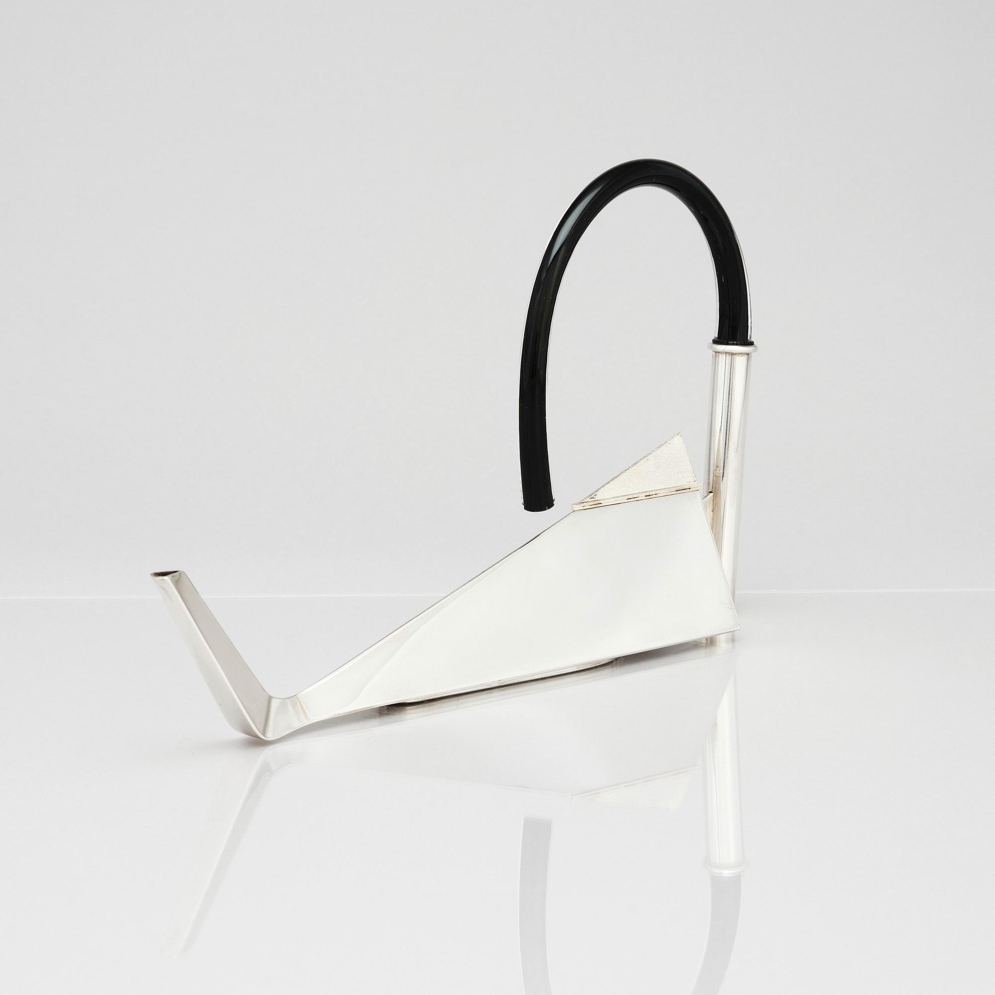 Karlheinz Sauer, kanna, egen studio, Kalmar 2016, sterling silver.