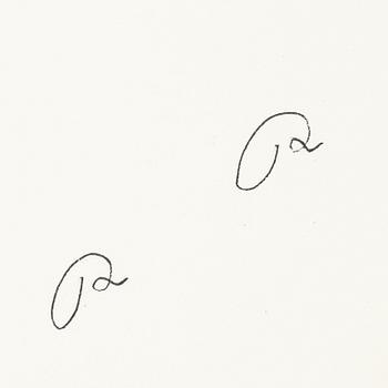 Roger Risberg, indian ink drawing, signed. Executed in 2008.