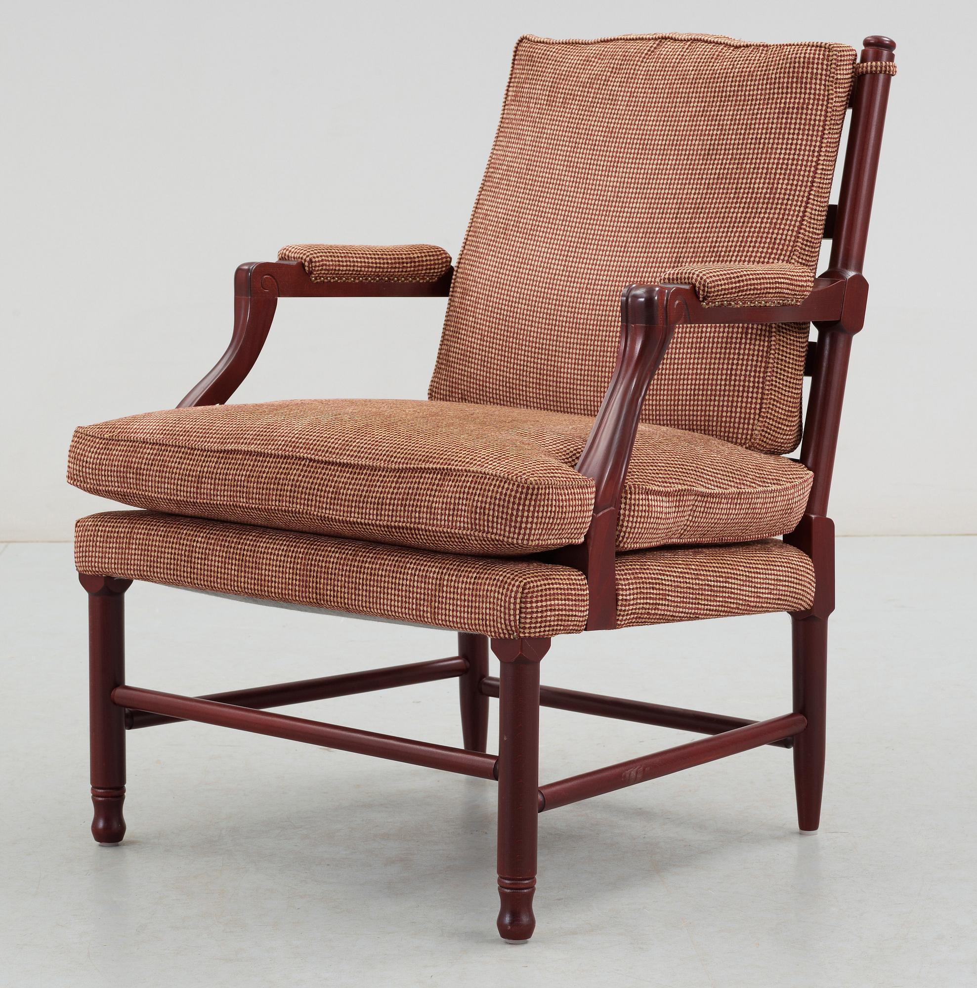FÅTÖLJ, s.k Gripsholms modellen, Arne Norell, 1900-talets andra hälft.