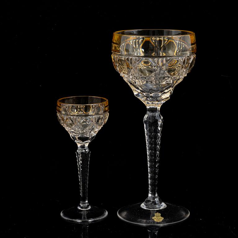 20 glasses, Lippert, Germany, mid-20th century.