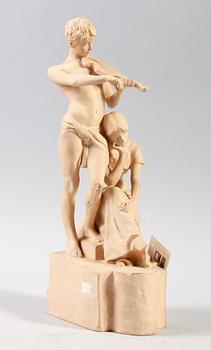 FIGURIN, lergods, P. Ipsens Enke, Köpenhamn tidigt 1900-tal.