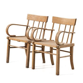 Armchairs, a pair, 20th century.