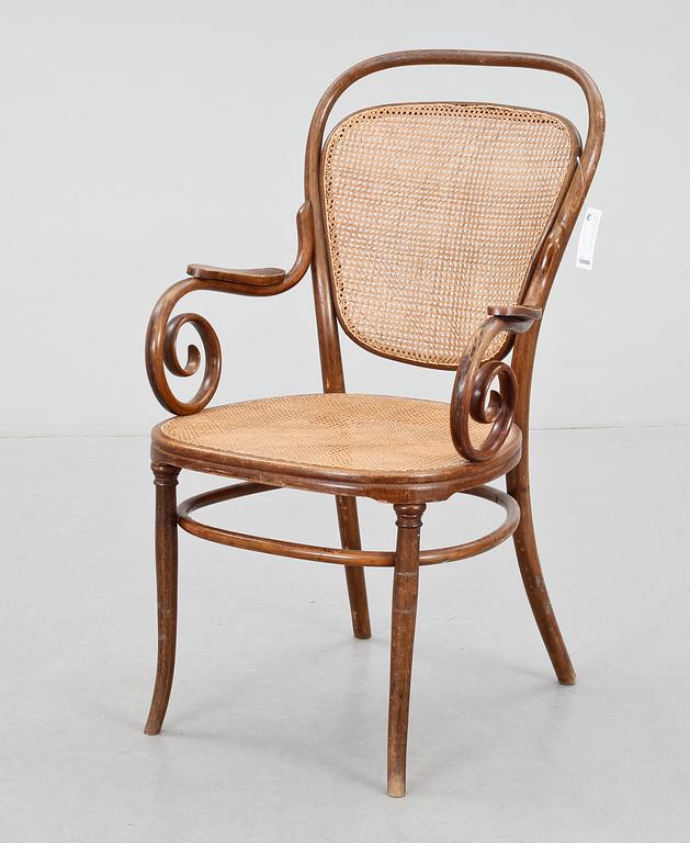 KARMSTOL, märkt Josef & Josef Kahn Austria. Omkring 1900.