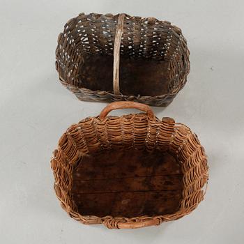 Two fishing baskets, the 20th century.