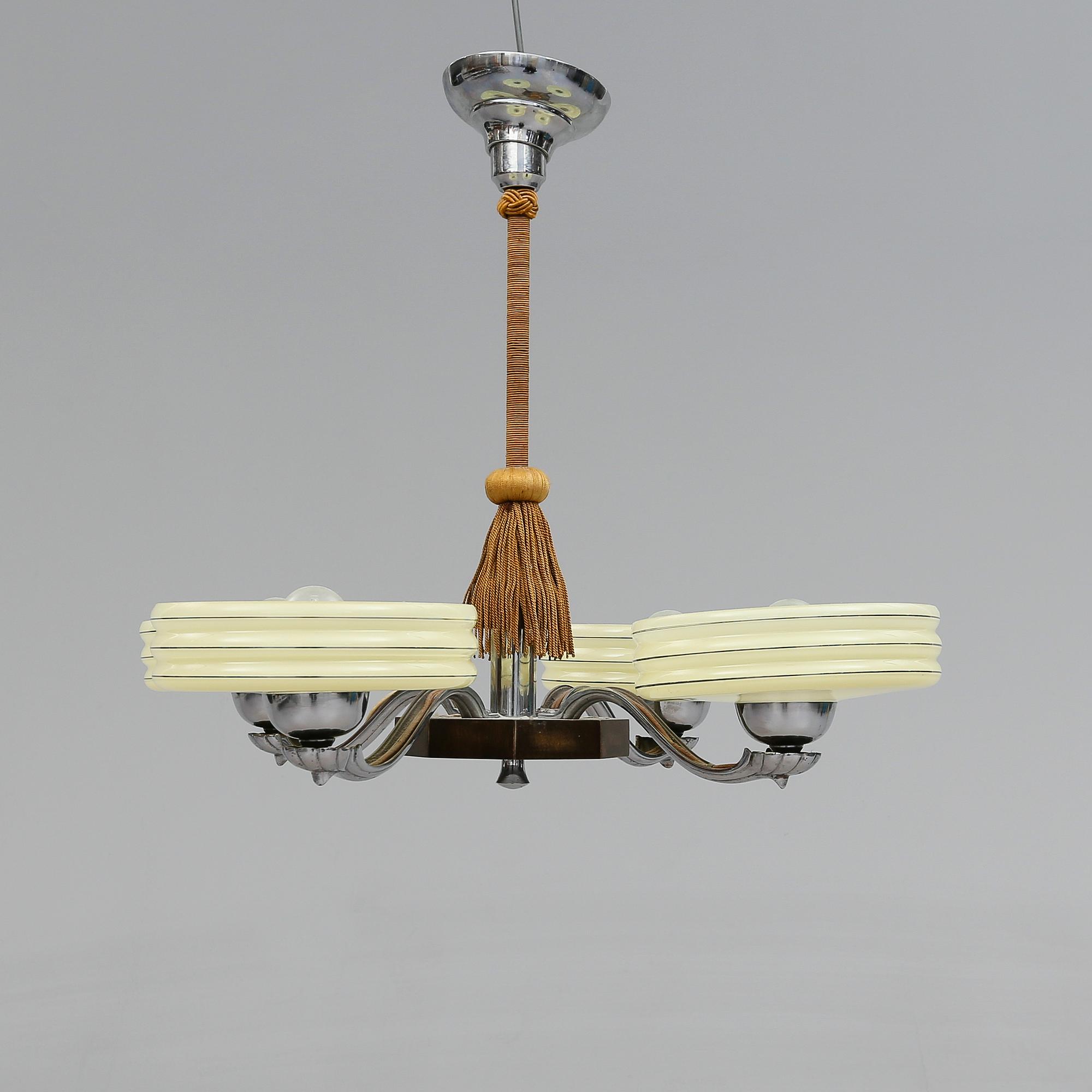 TAKLAMPA, art déco, 1900-talets första hälft.