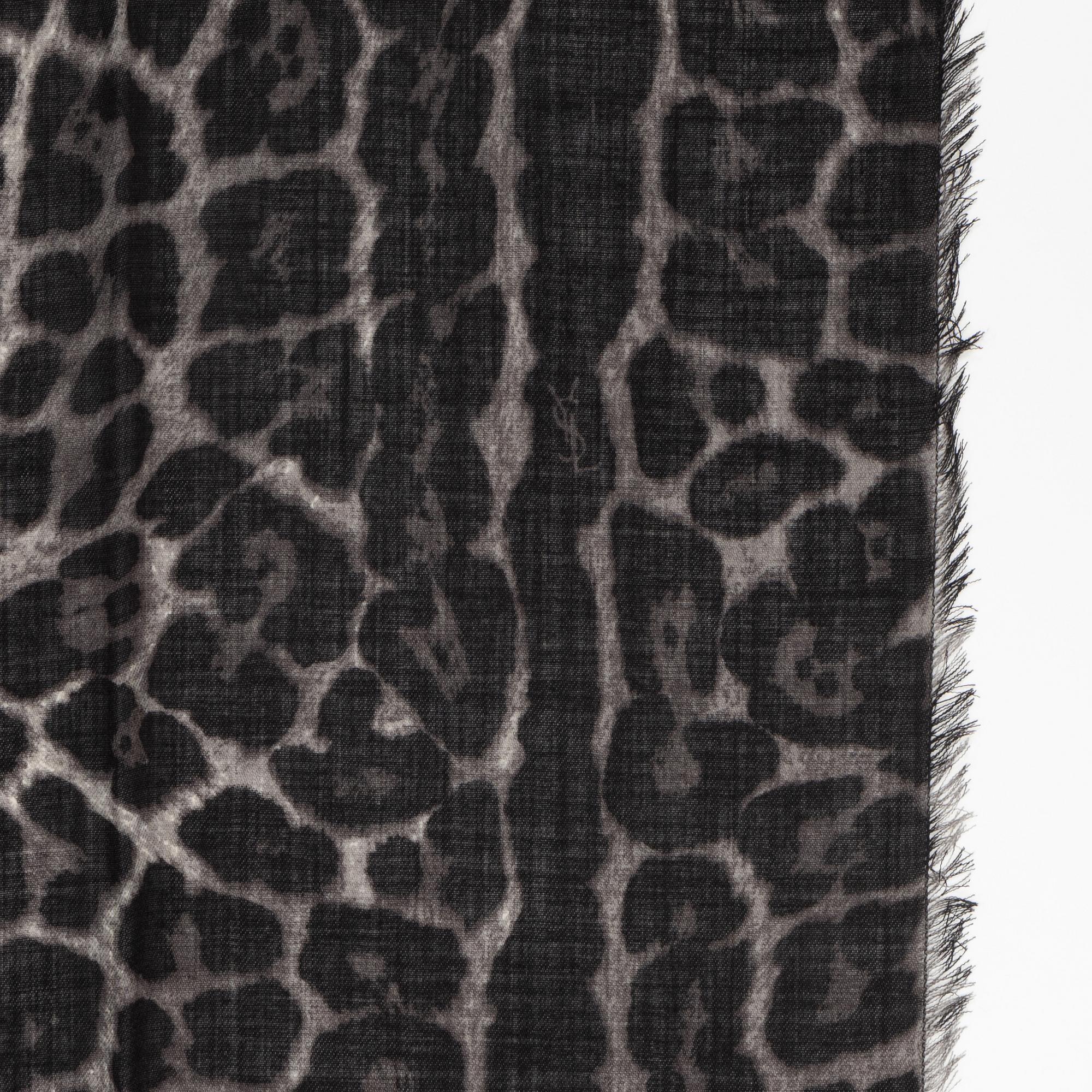 Yves Saint Laurent, a wool and cashmere mix scarf.