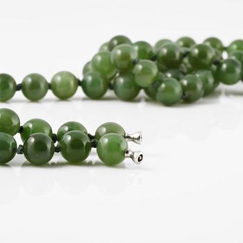 COLLIER SAMT ARMBAND, jade, Ole Lynggaard.