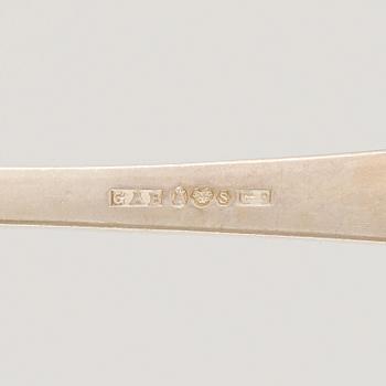 Jacob Ängman, bestickuppsättning, 111 delar, silver, modell "Rosenholm", GAB,