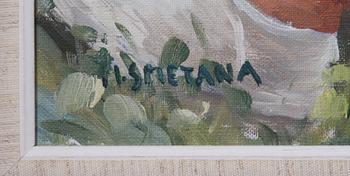 SMETANA, MONICA, olja på duk, sign.