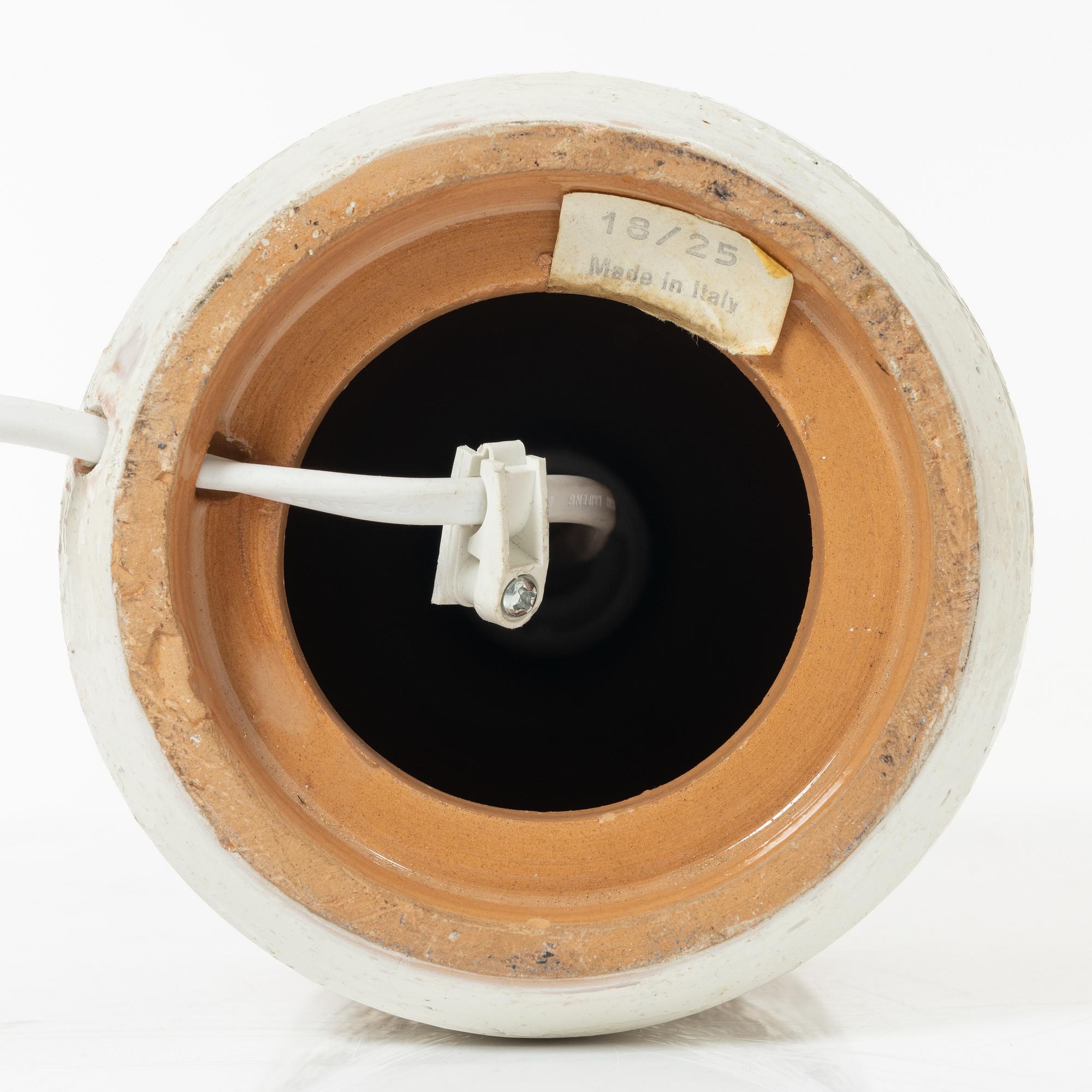 Bordslampor, 3 st, , Bitossi för Bergboms, 1900-talets andra hälft.