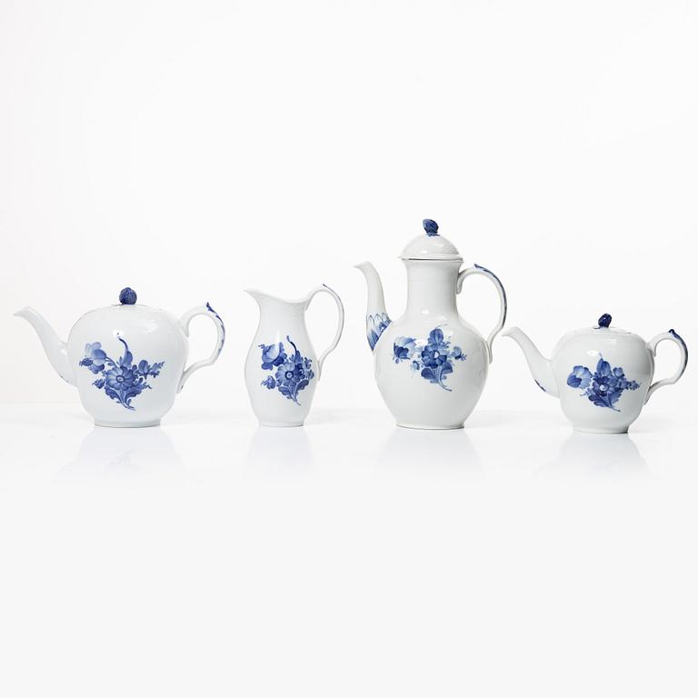 Royal Copenhagen, A 50-piece porcelain 'Blue Flower' coffee and tea service, Denmark.
