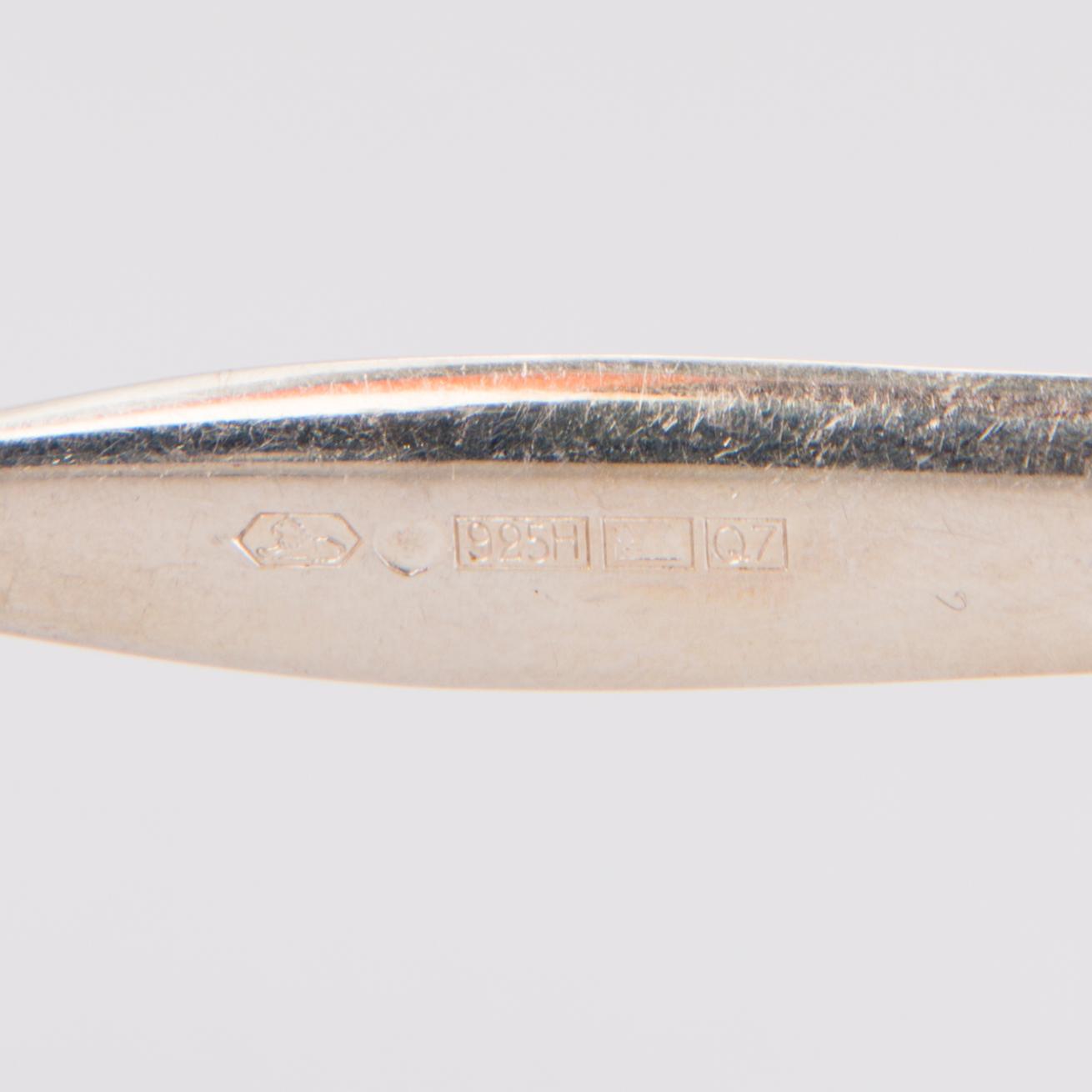 TAPIO WIRKKALA, KAFFESKEDAR, 12 st, sterling silver, "Tapio", Kultakeskus, Tavastehus 1969-70.