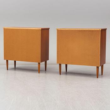 BYRÅER, ett par, 1900-talets andra hälft.