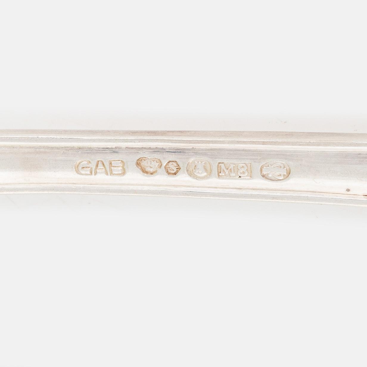 A 50-piece Swedish silver cutlery, model 'Svensk', mark of GAB, Stockholm, including 1950.