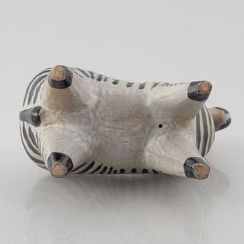 Lisa Larson, figurin, stengods, "Zebra", ur serien "Stora Zoo", Gustavsberg.