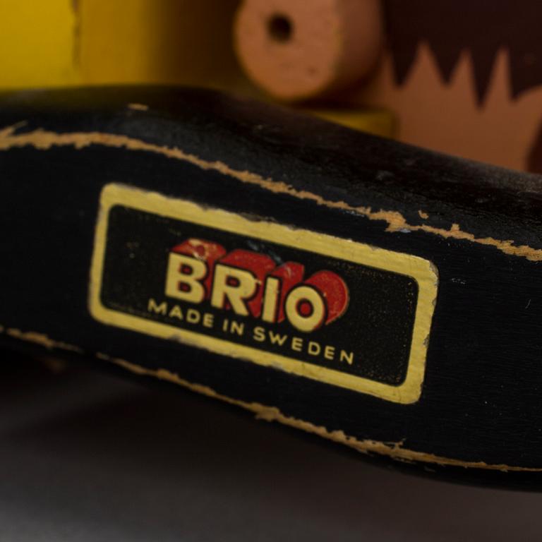 FRED FLINTSTONE, trä, Brio, 1900-talets mitt.