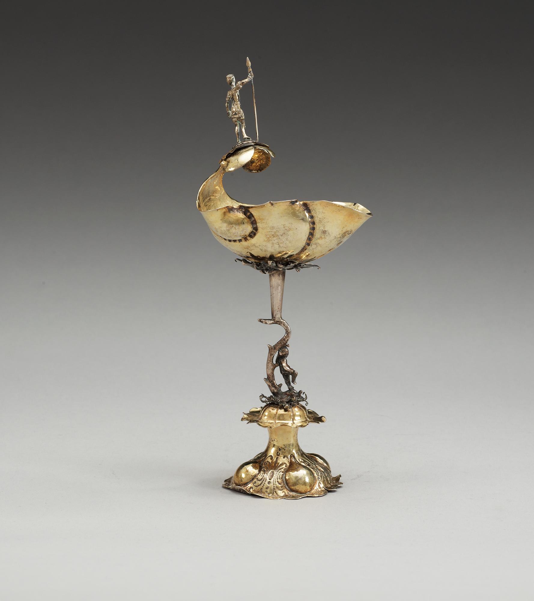 SNÄCKPOKAL, av Simon Lang, Nürnberg (verksam 1645-1671).