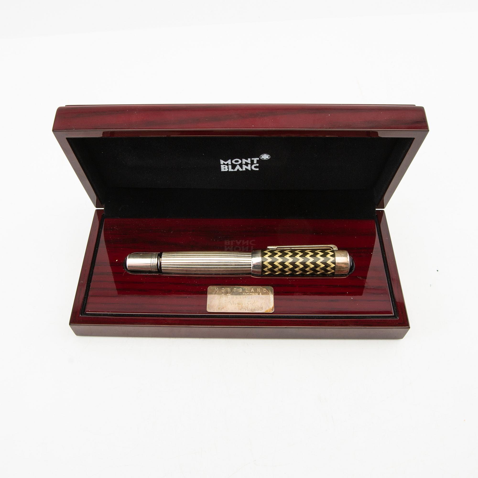 Montblanc reservoirpenna, "Homage à J.P. Pierpont Morgan" limited edition 4221/4810 2004.