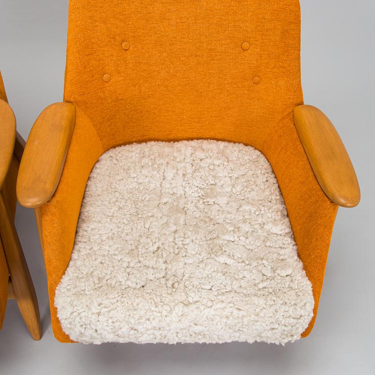 Svante Skogh, a pair of 1950's 'Pallas' armchair for Asko Finland.
