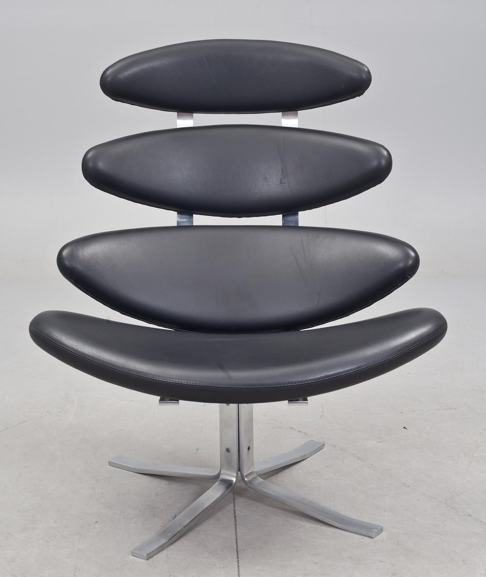 FÅTÖLJ, "Corona", Poul Volther, Erik Jørgensen, Danmark, 1900/2000-tal.