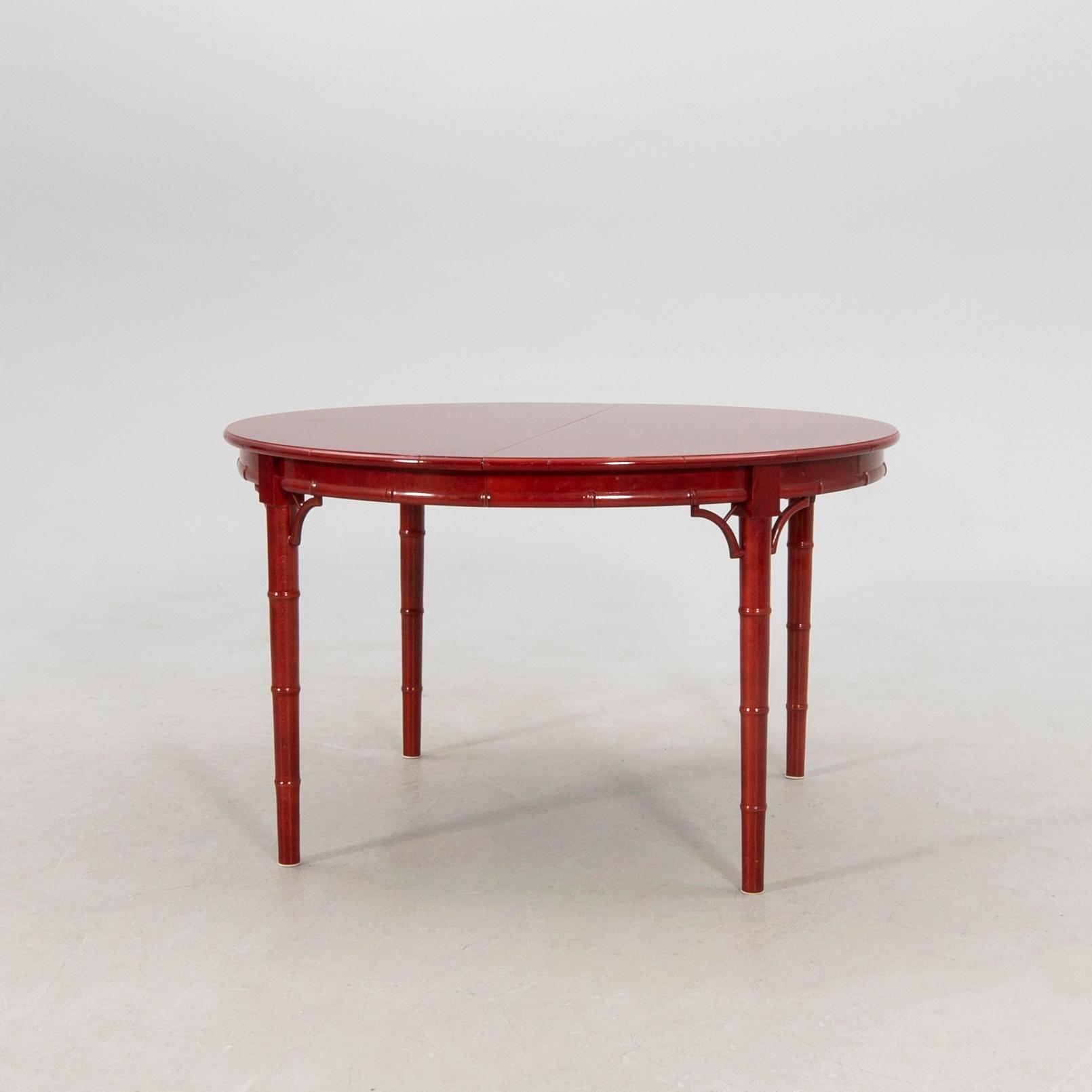 A seven-piece dining suite by Miranda of Sweden, second half of the 20th century.