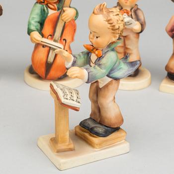 FIGURINER, 9 st, porslin, MJ Hummel, Goebel, 1900-tal.
