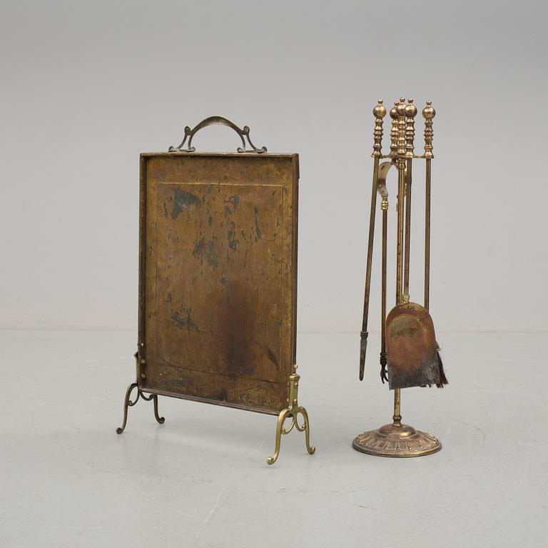 BRASSKÄRM samt BRASSET, mässing, 1900-tal.