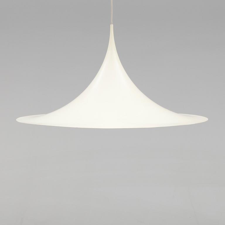 TAKLAMPA, Semipendel, Claus Bonderup, 1900-talets andra hälft. Höjd ca 35 cm.