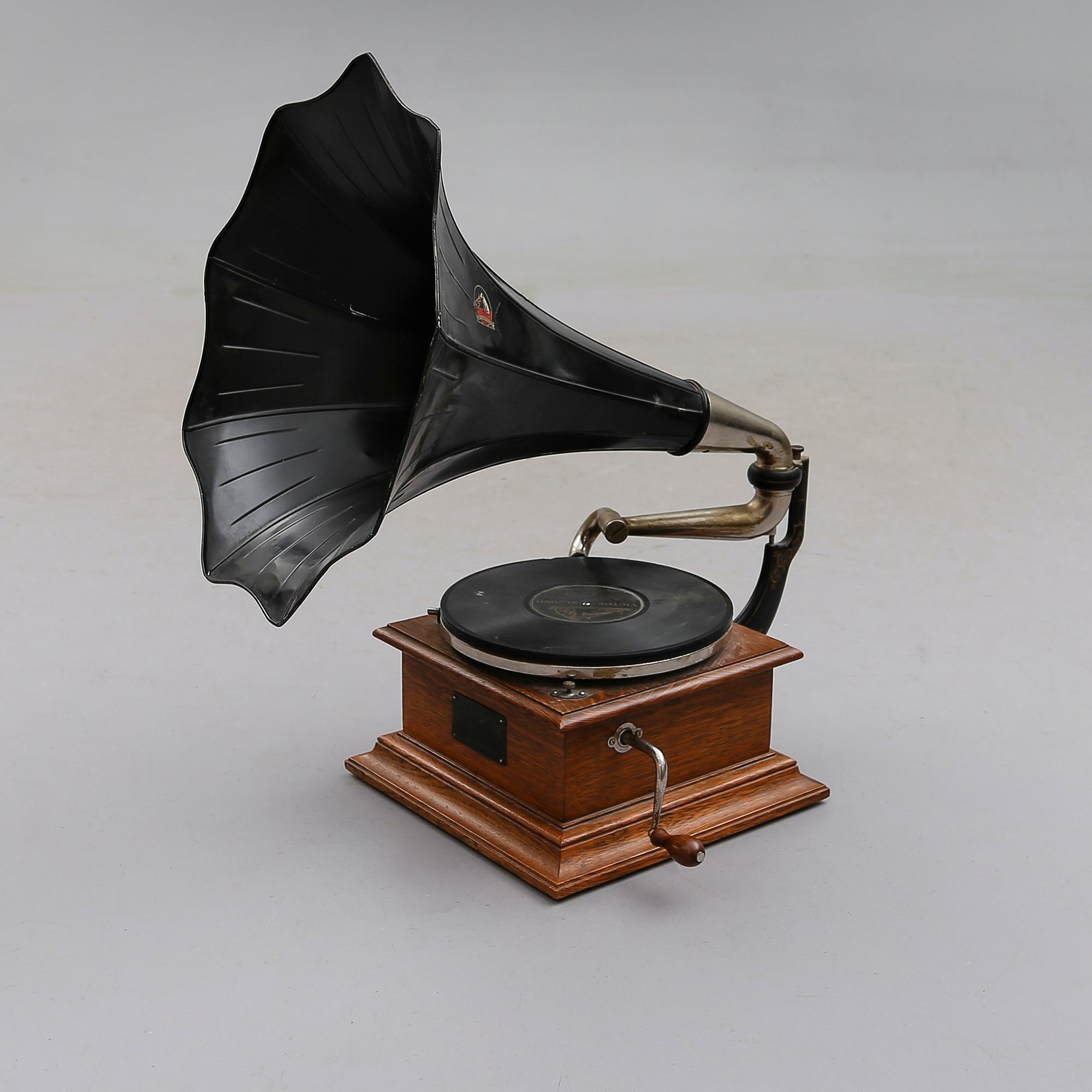 TRATTGRAMMOFON, Victor Talking Machine Co, 1900-talets första hälft.