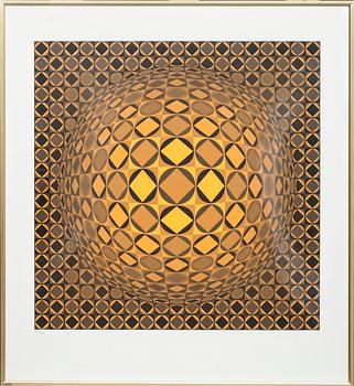 VICTOR VASARELY, färgserigrafi, signerad och numrerad 212/250.