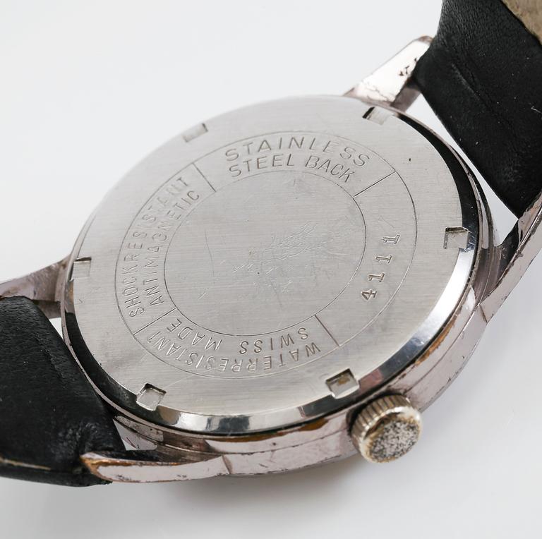 ARMBANDSUR, 3 st, stål samt guld på stål, Aria, Lagonda och ASU, 1900-talets andra hälft.